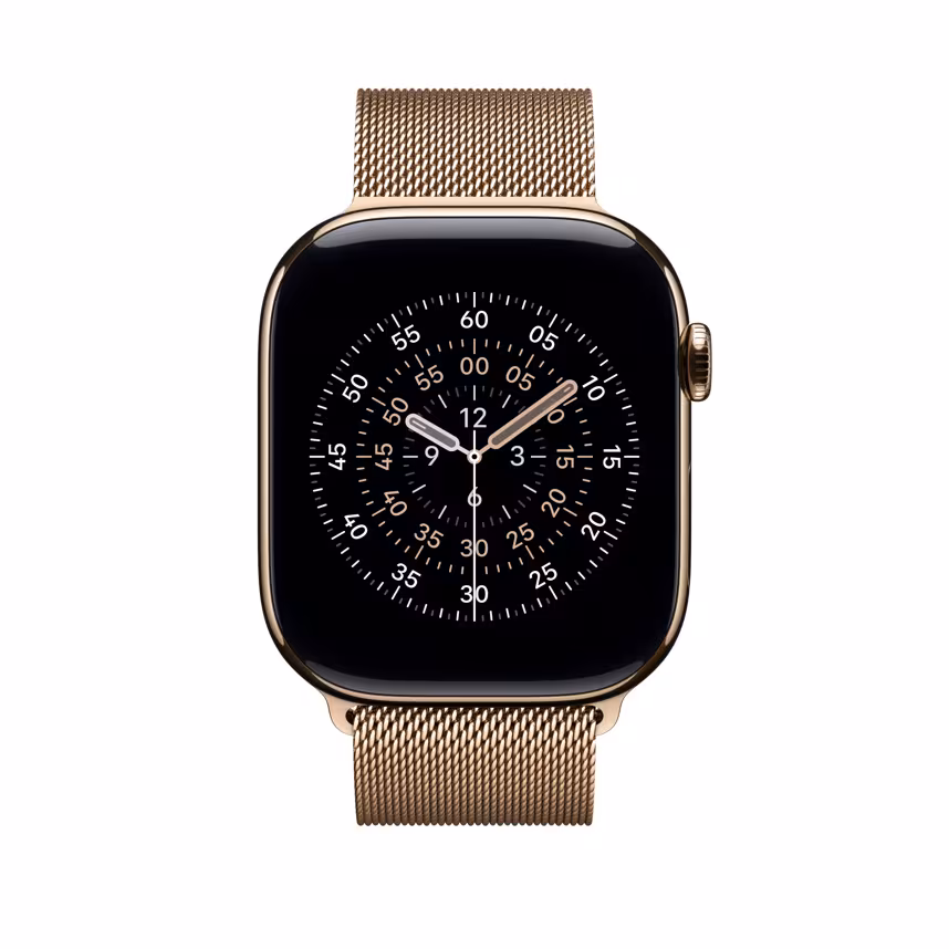 Apple Watch 46mm Gold Milanaise Loop M/L
