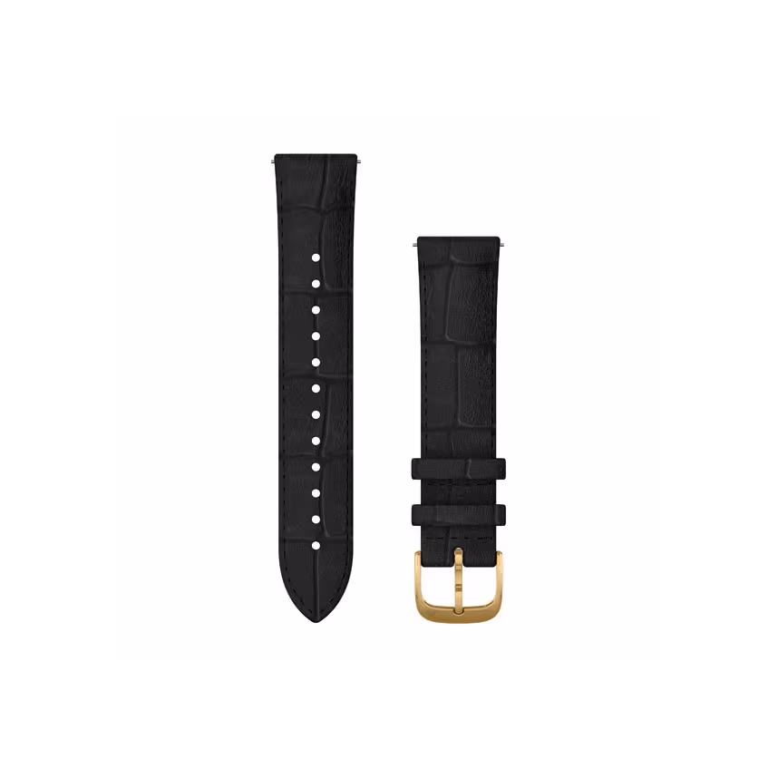 Garmin Uhrenarmband Vivomove 20mm Leder Schwarz