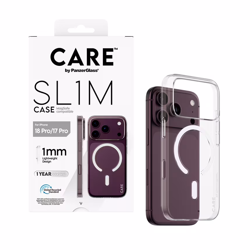 Care Back Cover SL1M mit MagSafe Apple iPhone 2026 Pro/ 17 Pro Clear