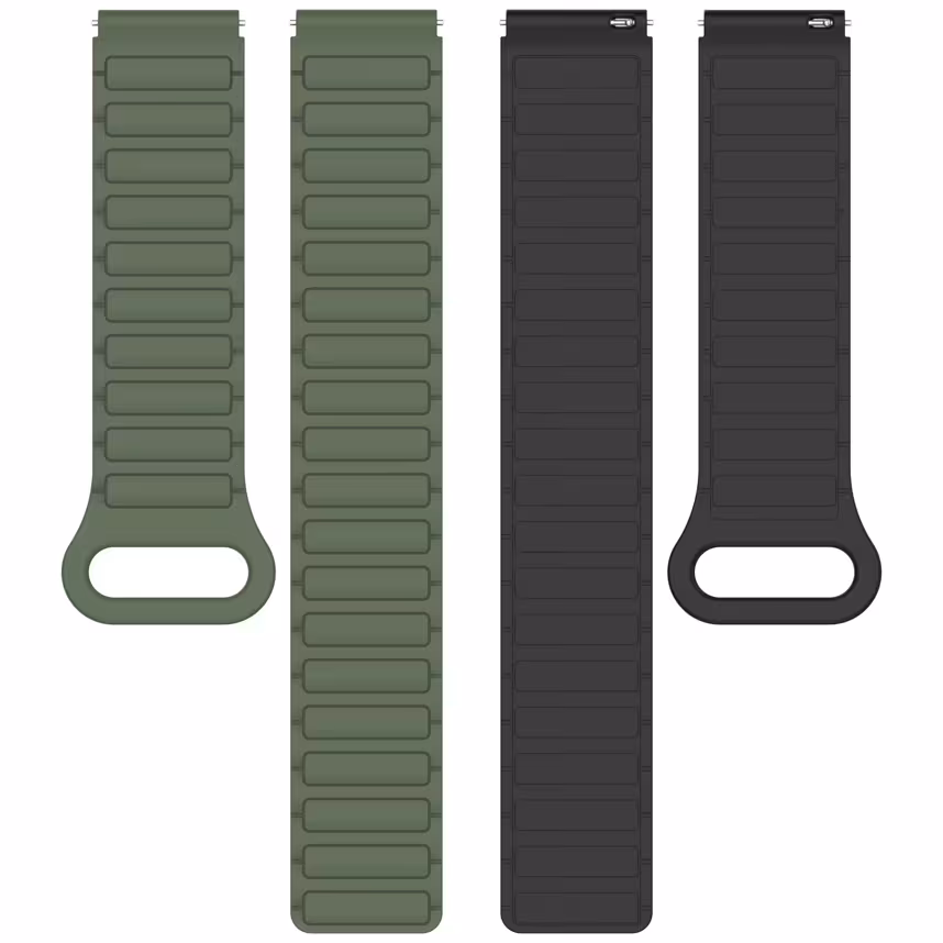 Felixx Smartwatcharmb&auml;nder Magnet Silikon Green- Universal 22mm
