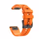 Mika Uhrenarmband Garmin Quick Silikon 26mm orange