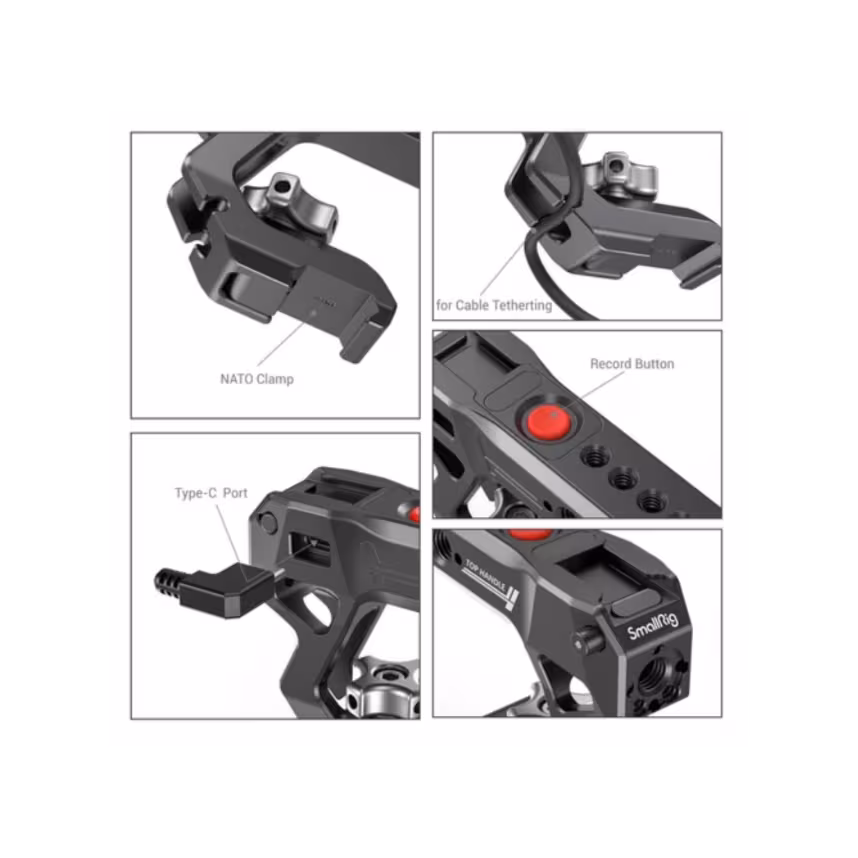 SmallRig NATO Top Handle mit Record Start/Stop Remote Trigge 