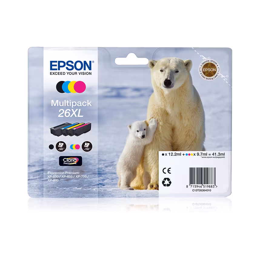 Epson 26XL T2636 Tinte Multipack