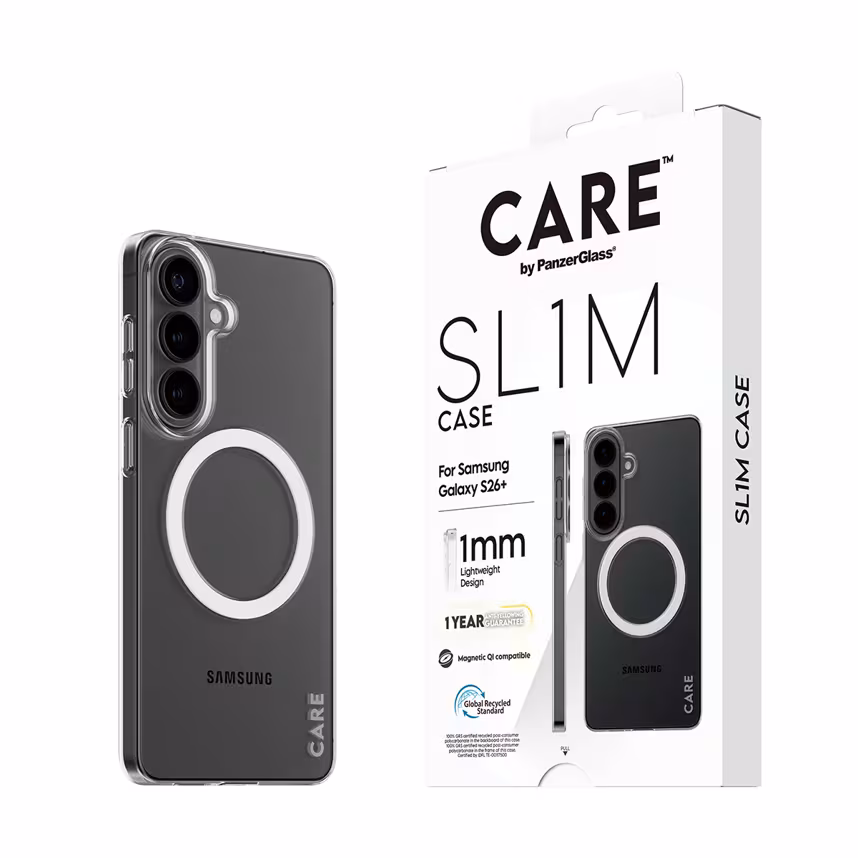 Care Back SL1M mit Qi Samsung Galaxy S26+ clear