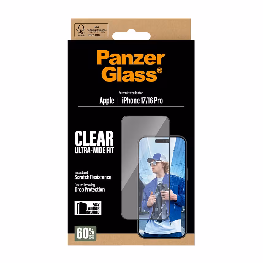PanzerGlass Screen Protector Apple iPhone 17/iPhone 16 Pro