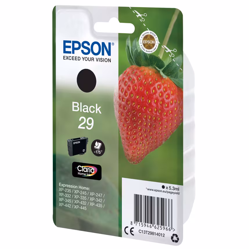 Epson 29 T2981 Tinte Black 5,3ml