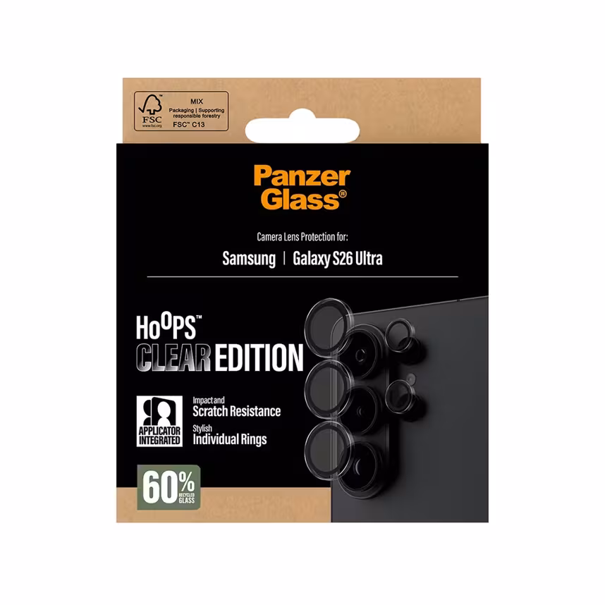 PanzerGlass Camera Glas Hoops Samsung Galaxy S26 Ultra Clear