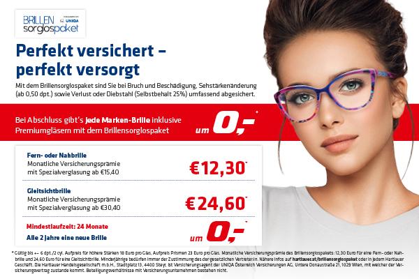 Allgemeine Informationen über das Hartlauer Brillensorglospaket.