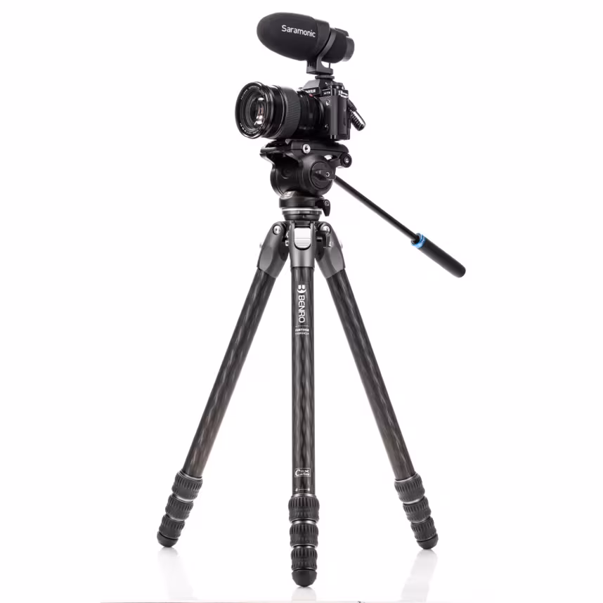 Benro Tortoise 34CLV + S4PRO Video Kit Carbon Stativ