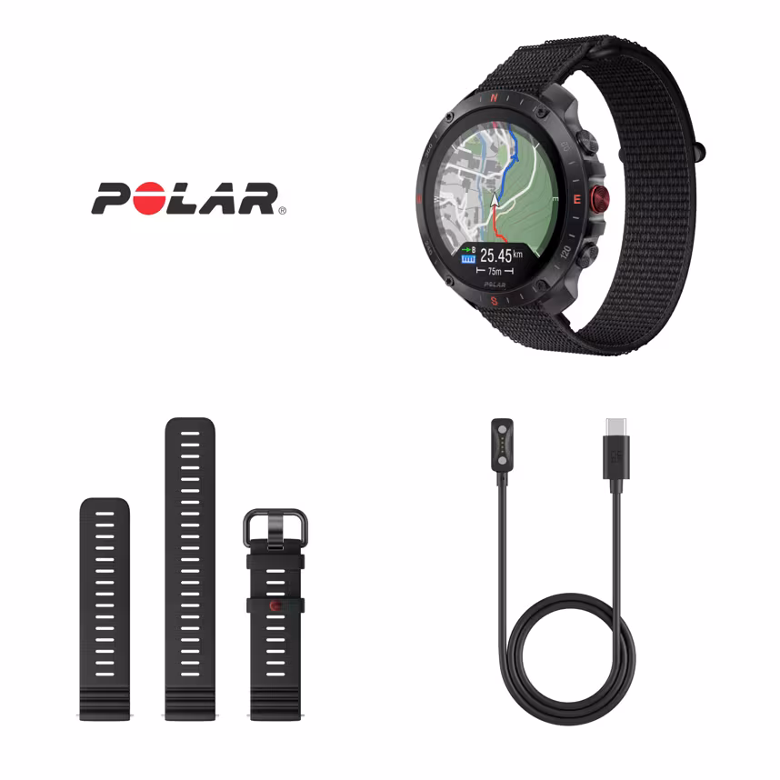Polar Grit X2 Pro Hook-Loop schwarz