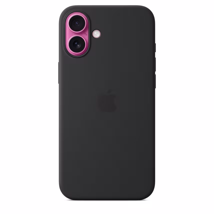  Apple iPhone 16 Plus Silikon Case mit Magsafe black 