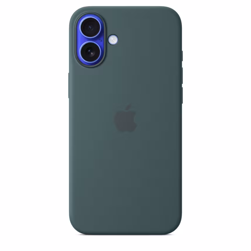 Apple iPhone 16 Plus Silikon Case mit Magsafe lake green 