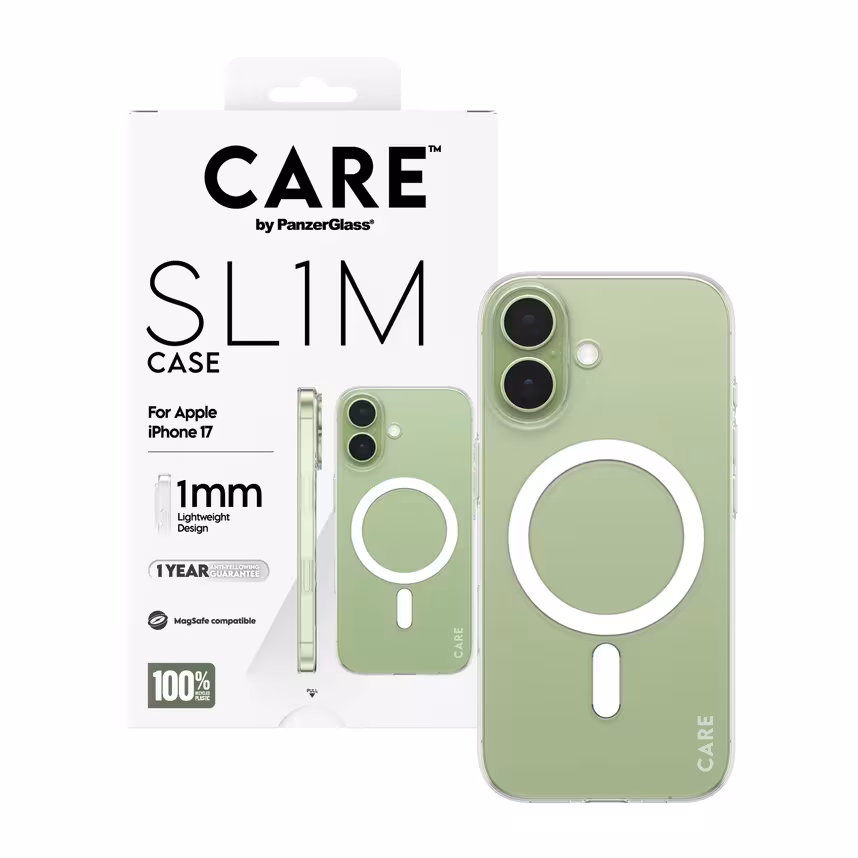 PanzerGlass CARE SL1M Case m.MagSafe iPhone 17 Clear