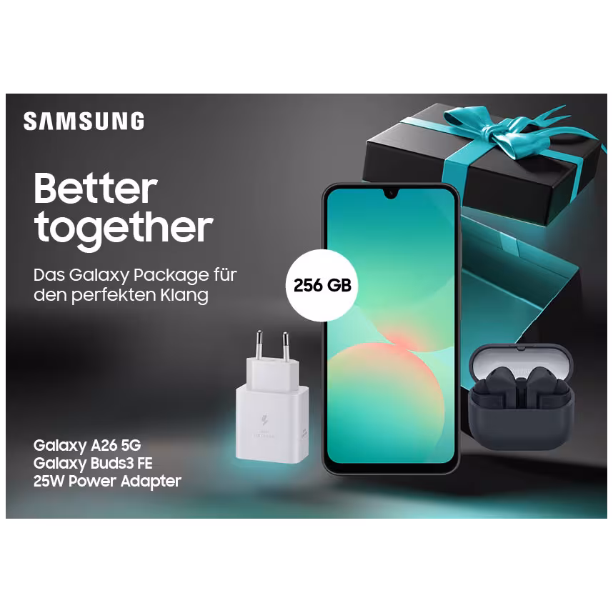 Samsung Bundle A26 5G 256GB + Buds3FE + 25W