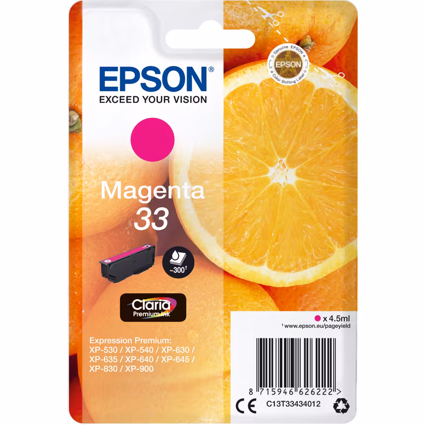 Epson 33 T3343 Tinte Magenta 4,5ml