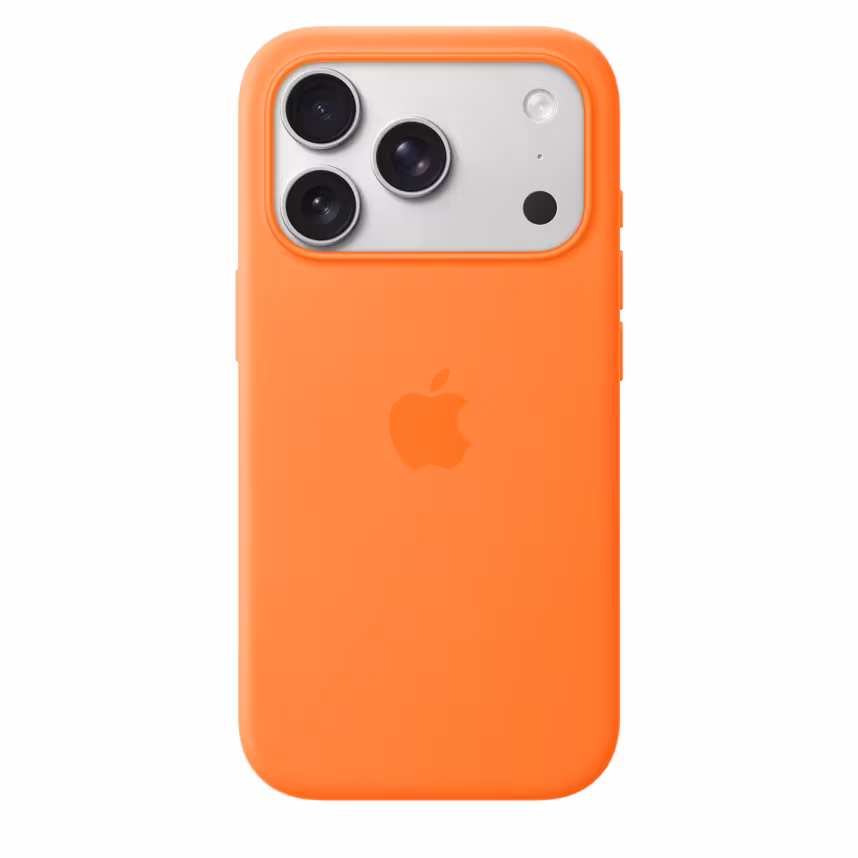 Apple iPhone 17 Pro Silicone Case mit MagSafe Orange