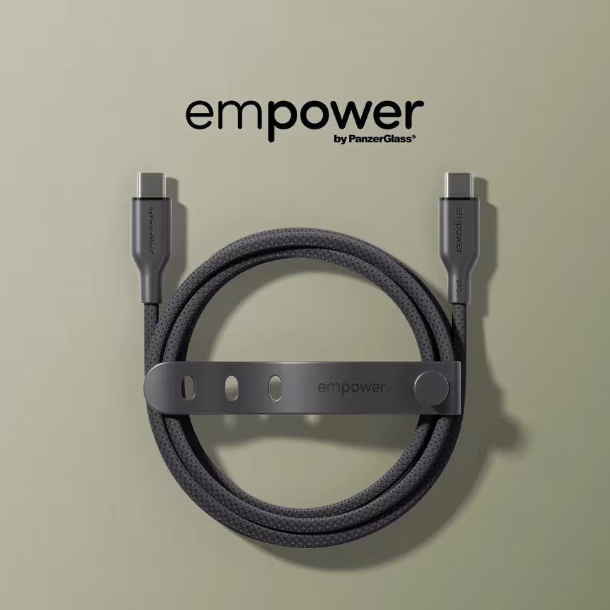 Emporia by PanzerGlass 60W USB-C/USB-C USB 2.0 1,2M Black