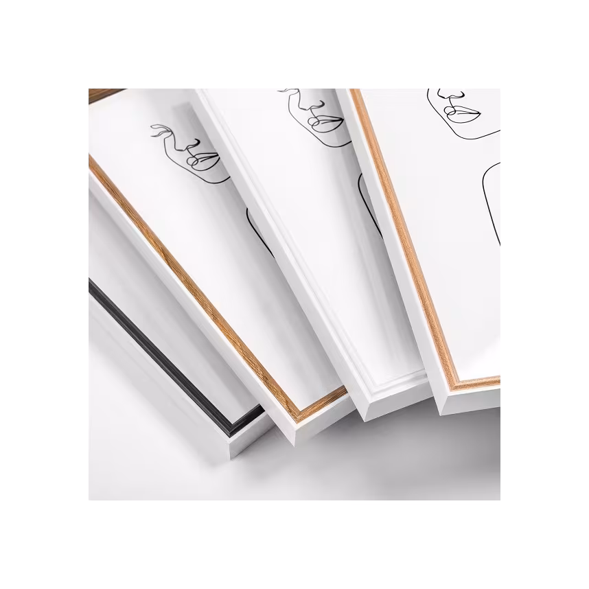 Bilderrahmen "Silhouette" Holz 15x20 weiß/schwarz