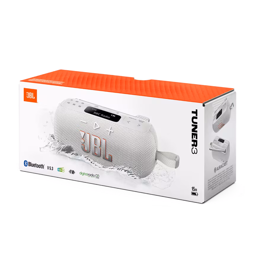 JBL Tuner 3 Bluetooth Speaker mit Radio Weiß