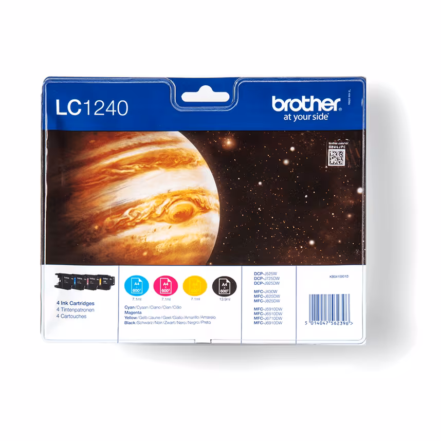 Brother LC1240VALBPDR Value Pack