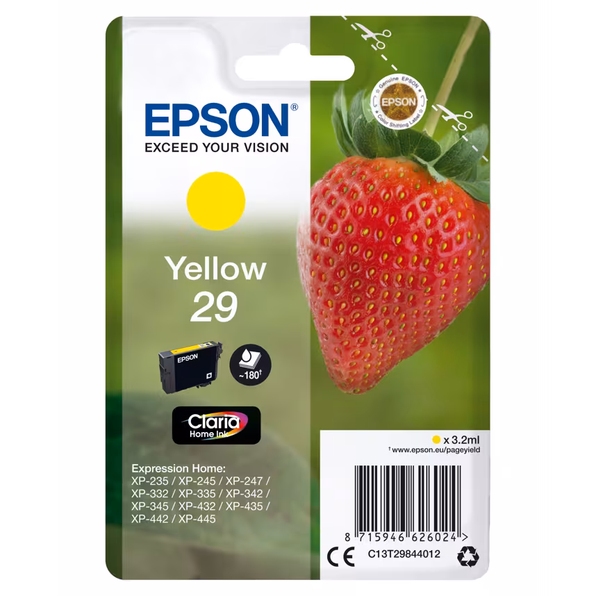 Epson 29 T2984 Tinte Yellow 3,2ml