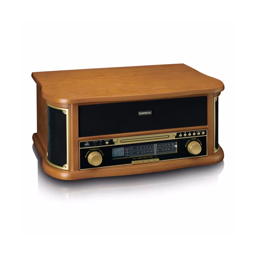 Lenco Classic Phono Wooden Turntable BT