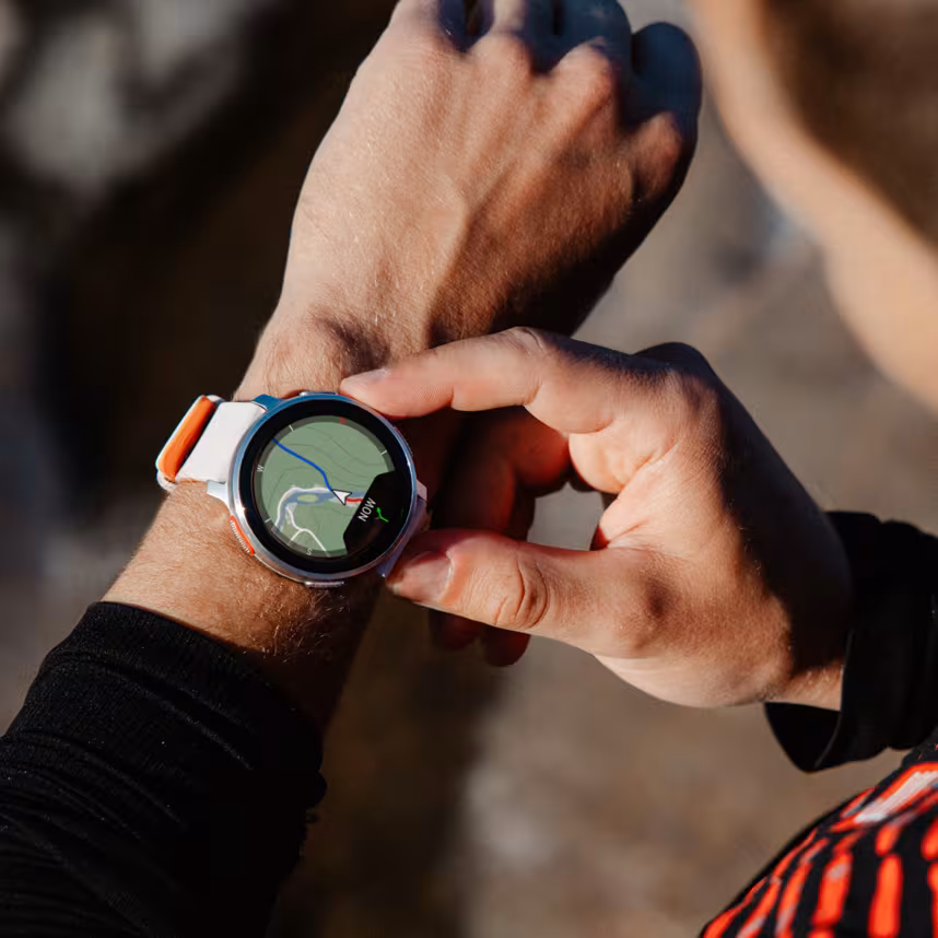 Polar Vantage V3 silver/orange S-L