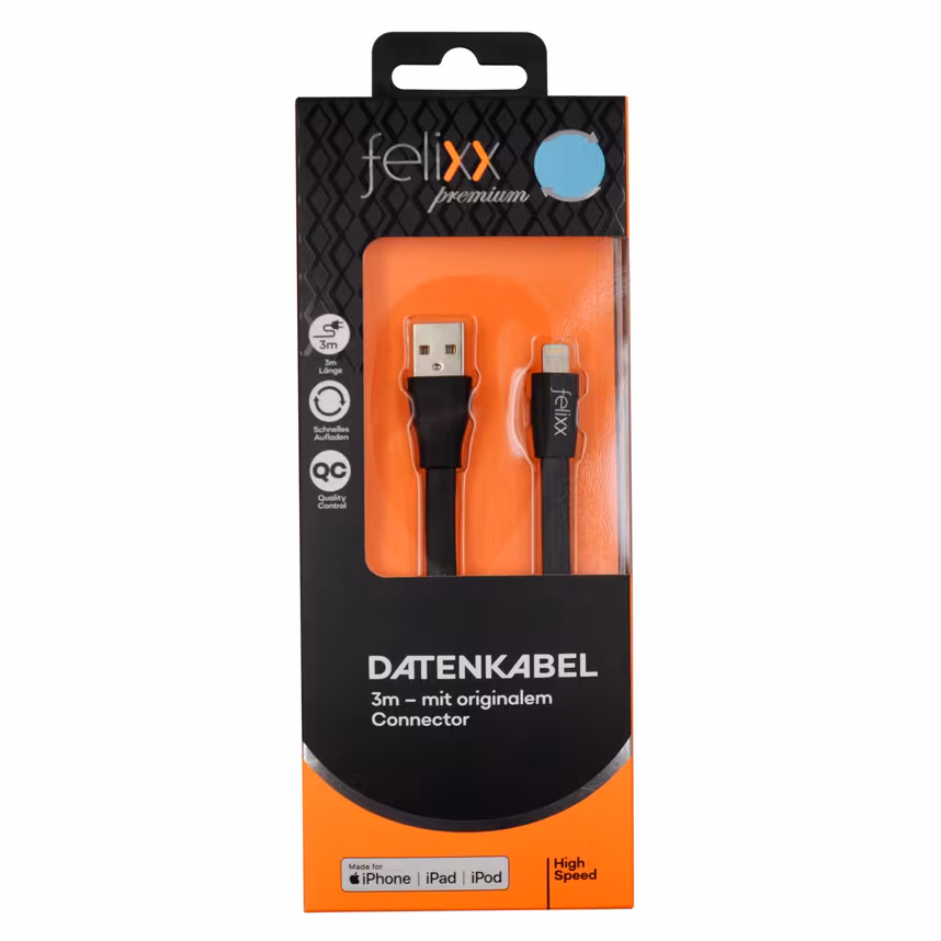 Felixx Data Apple Lightning MFI 3 Meter