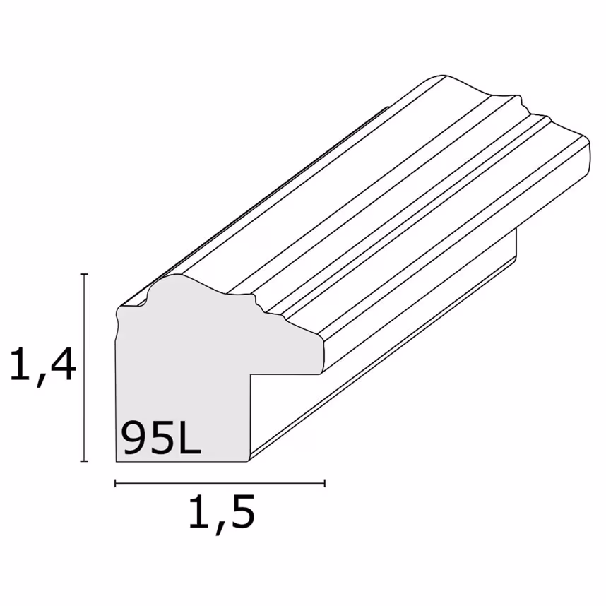 Bilderrahmen Deknudt 20x30cm Kunststoff silber S95LD1