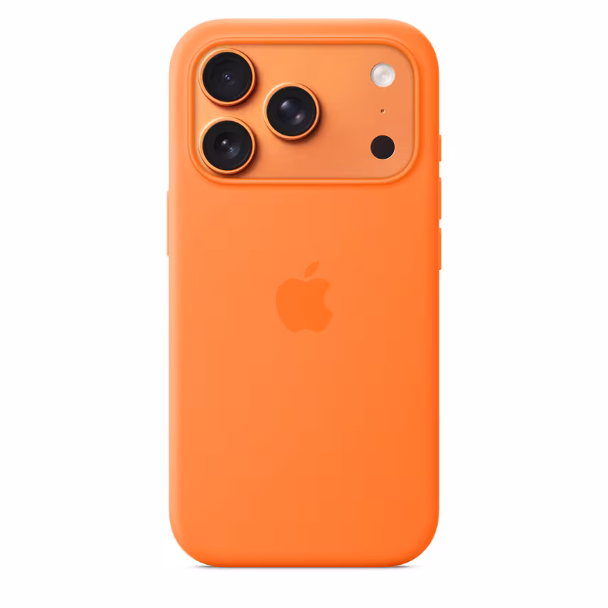 Apple iPhone 17 Pro Silicone Case mit MagSafe Orange
