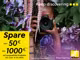 Grafik von Nikon zur Bewerbung der Nikon Sofortrabatt Aktion mit folgendem Text: "Keep discovering. Spare von 50€ bis 1000€ auf ausgewählte Produkte bis zum 31.03.2025. Keep inspiring." Im Hintergrund ist eine Frau inmitten verschiedenster Pflanzen zu sehen, welche durch eine Kamera von Nikon blickt.