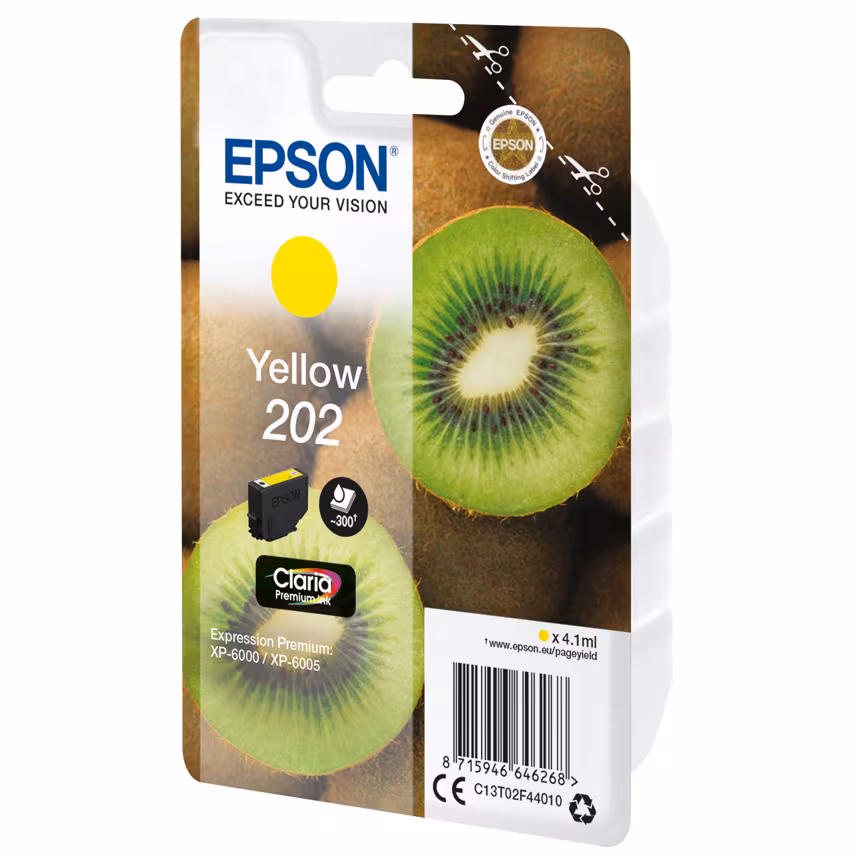 Epson 202 T02F4 Tinte Yellow 4,1ml