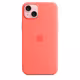 Apple iPhone 15 Plus Silikon Case mit MagSafe guava