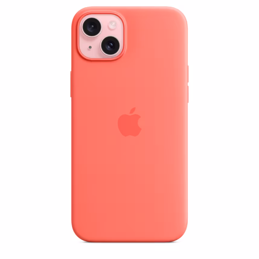 Apple iPhone 15 Plus Silikon Case mit MagSafe guava