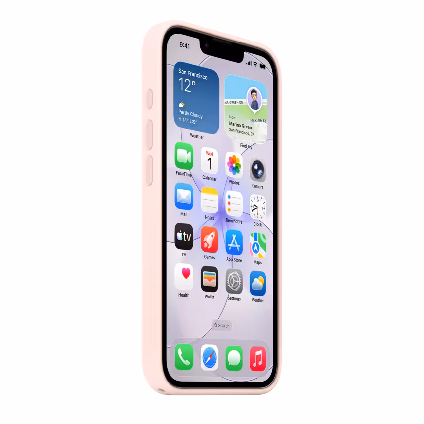 Apple iPhone 17e Silikon Case mit Magsafe zartrose