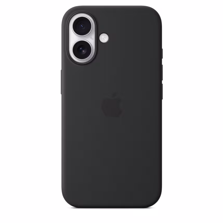 Apple iPhone 16 Silikon Case mit Magsafe black