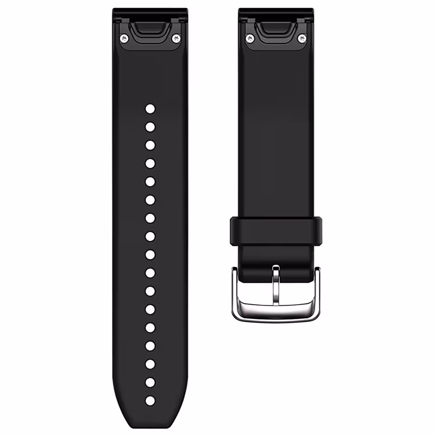 Garmin QuickFit 22 Band Silikon schwarz/silber