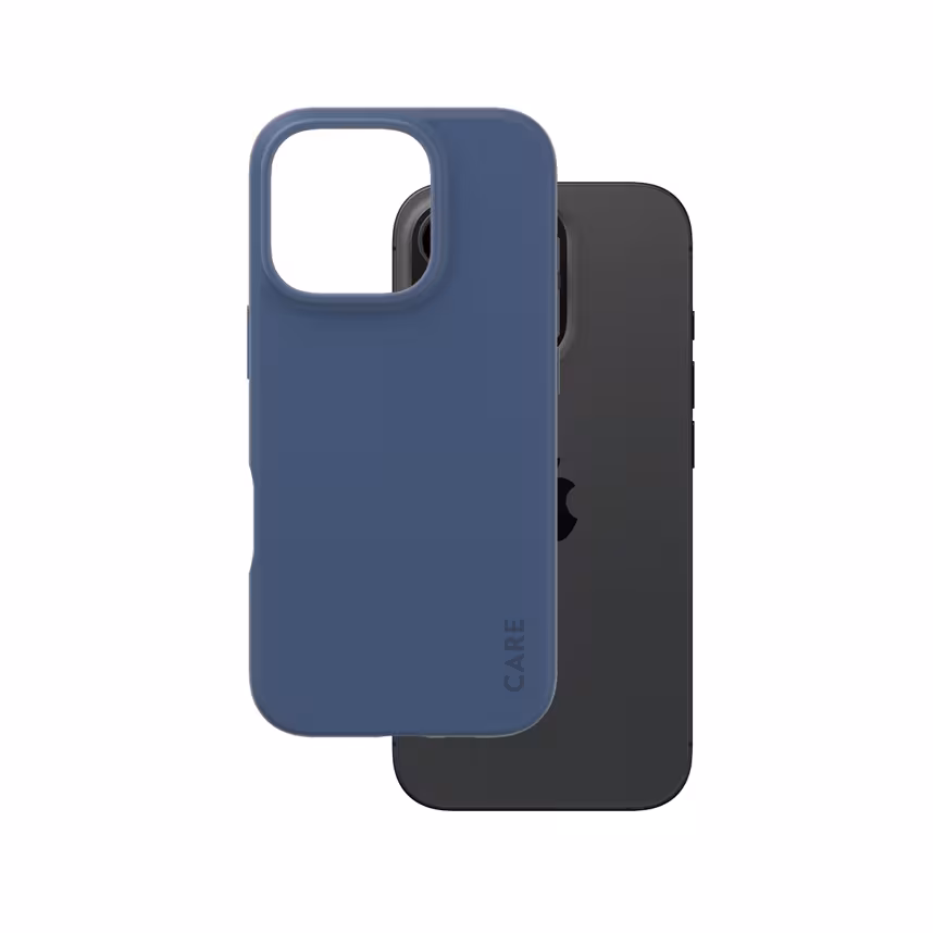 Care Back Cover Fashion Apple iPhone 16 Pro blau