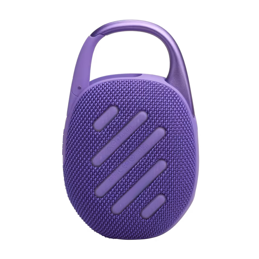 JBL Clip5 Bluetooth Lautsprecher mit Karabinerhaken lila