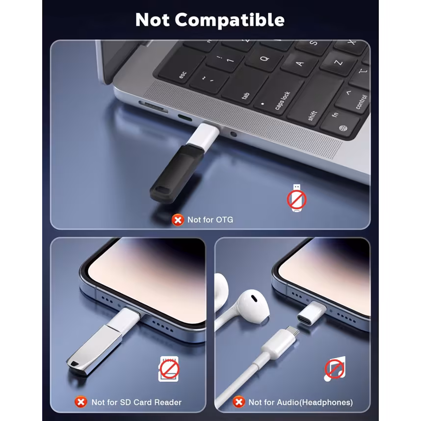 felixx Lade- Adapter USB Typ-C Buchse zu Lightning Stecker