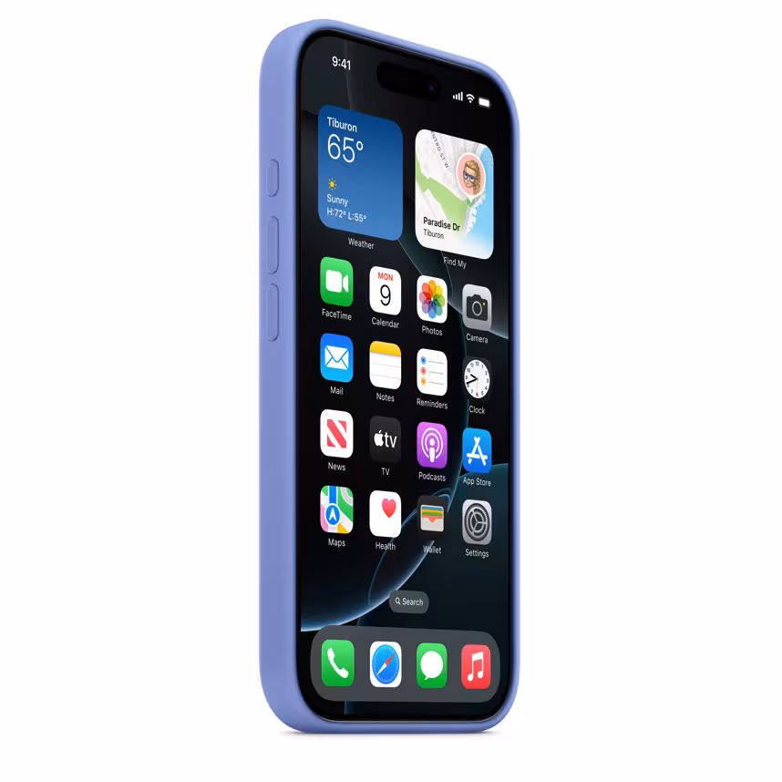 Apple iPhone 16 Pro Silikon Case mit MagSafe veilchen