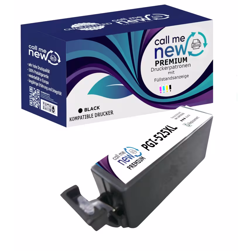 CMN Premium aufber. Tintenpatrone für Canon PGI-525 schwarz