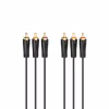 Hama Audio-/Video-Kabel 3 Cinch-Stecker vergoldet 1,5 m