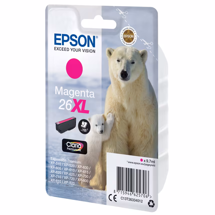 Epson 26XL T2633 Tinte Magenta 9,7ml