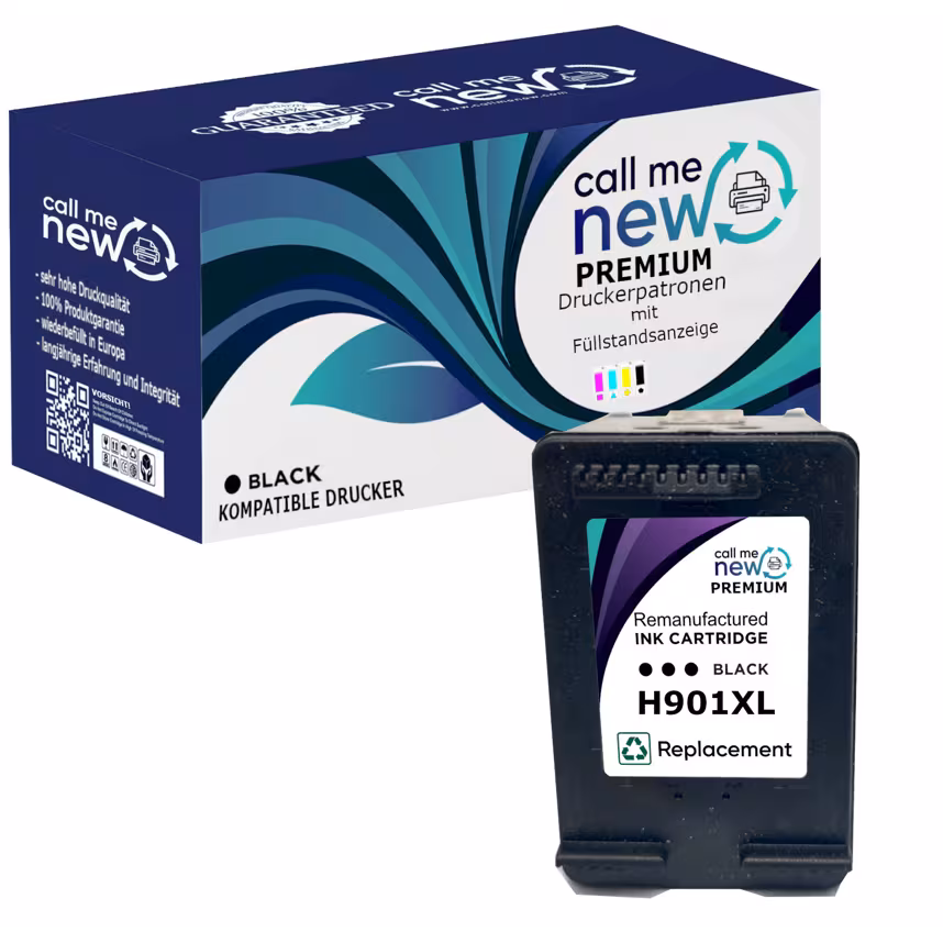 CMN Premium aufber. Tintenpatrone f&uuml;r HP901XL schwarz