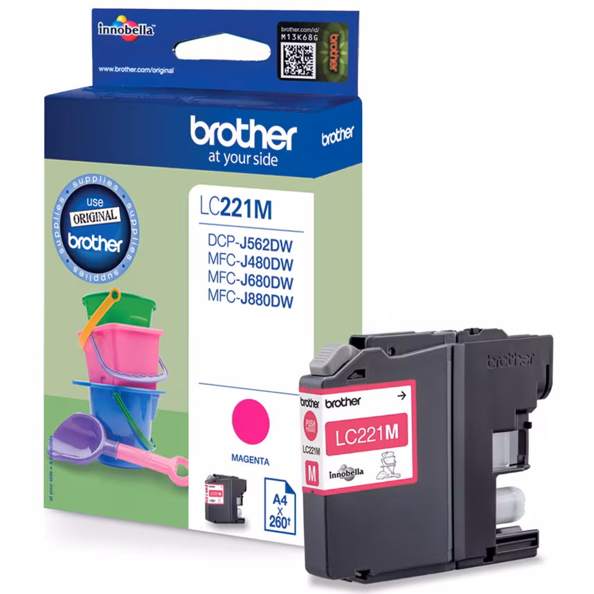 Brother LC221M Tinte magenta
