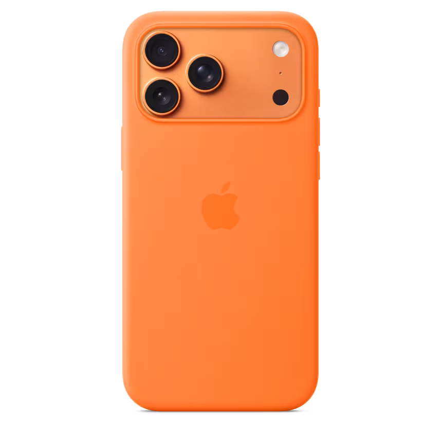 Apple iPhone 17 Pro Max Silicone Case mit MagSafe Orange

