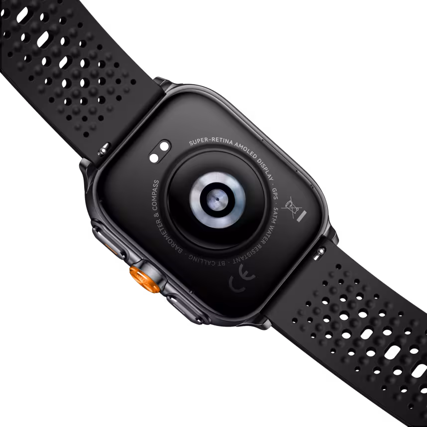 felixx Smartwatch F707GPS, Amoled 2.01, gun-metal silver