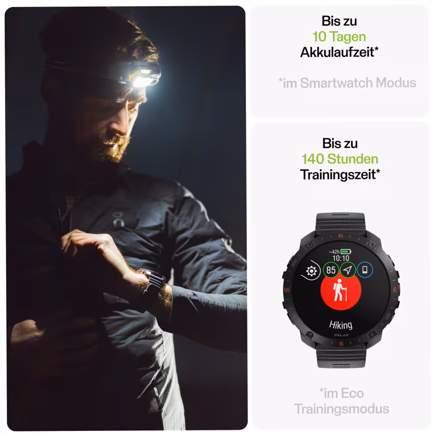 Polar Grit X2 Pro schwarz S/L