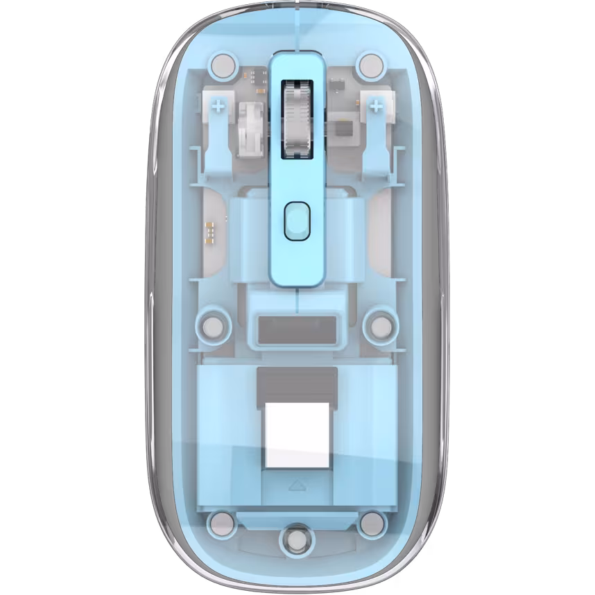 Beatec Wireless Mouse Ghost 3 - transparent pink mit LED